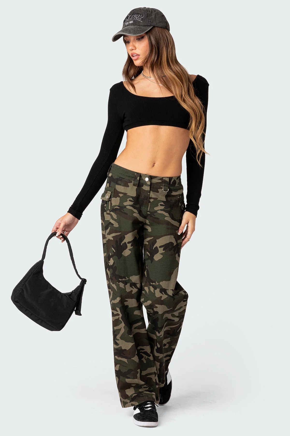 Sydney Ribbed Open Back Crop Top - Image 5